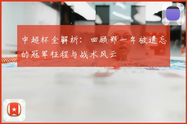 中超杯全解析:回顾那一年被遗忘的冠军征程与战术风云
